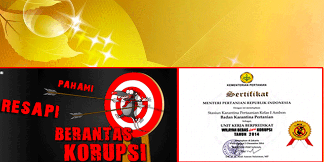 Unit Kerja Berprestasi Wilayah Bebas dari Korupsi Tahun 2014 