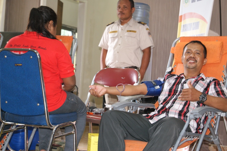 Jaharudin (38) : Peserta Donor Darah dari Masyarakat sekitar SKP Kelas I Ambon